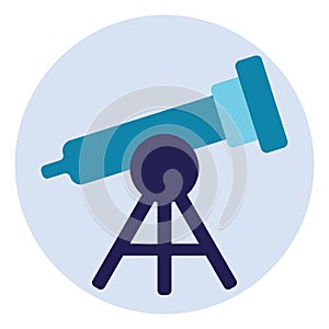 Blue telescope, icon