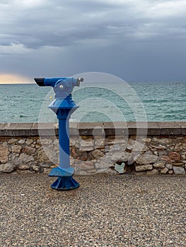 Blue Telescope at the observation deck