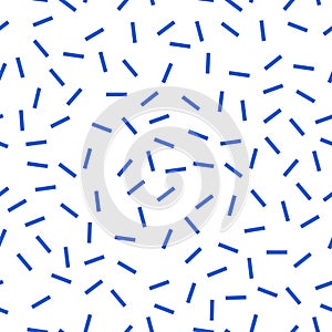 Blue textile pattern - seamless vector dashes