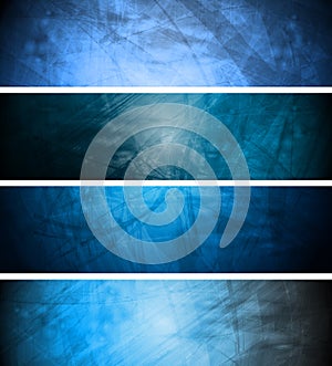 Blue textural backgrounds set photo