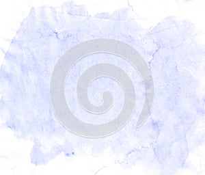 Blue texture love hand drawn watercolor background, raster illustration