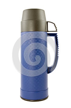 Blue thermo flask