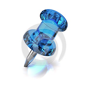 Blue thumbtack
