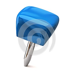 Blue thumbtack