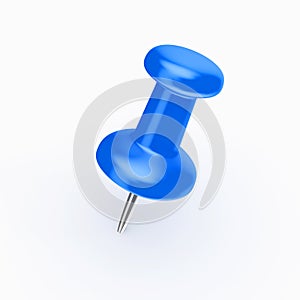 A blue Thumbtack