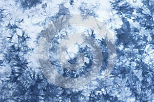 Blue tie dye pattern abstract background photo