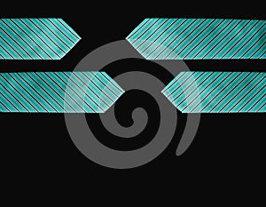 Blue ties in a black background
