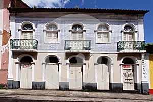 Blue Tile Facade Sao Luis Maranhao Brazil photo