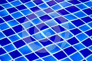 Blue tiled pool background