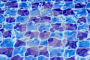 Blue tiled pool background