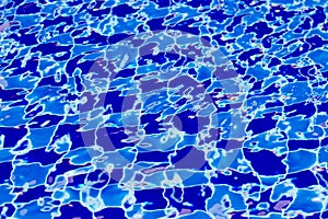 Blue tiled pool background