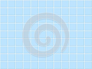 Blue tiles bathroom. Classic ceramic seamless pattern. Square swimming pool mosaic. Wall or floor texture with soft