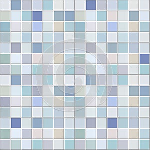 Blue tiles mosaic pattern