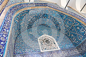 Blue Tiles in Tiled Kiosk, Istanbul Archaeology Museum, Istanbul, Turkey