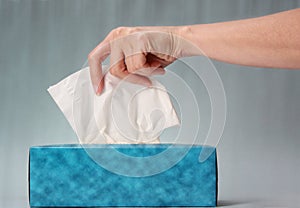 Blue Tissue Box