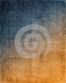 Blue to Orange Cloth Background