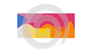 Blue to Pink Gradient Rectangular Shape vector design Generative AI