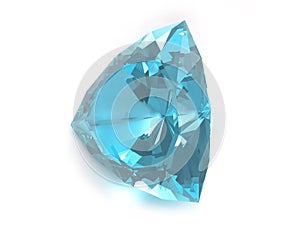 Blue topaz gemstone photo