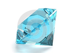 Blue topaz gemstone photo