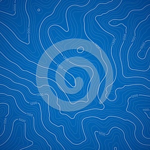 Blue Topographic Background photo