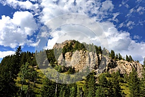 Blue tops Absaroka Mountains photo