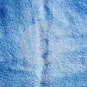 Blue towel texture and background
