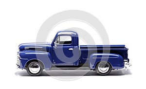 Blue Toy Car, Pick-Up Truck