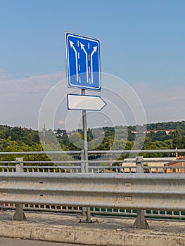 Blue Traffic Sign