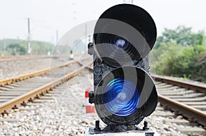 Blue train signal