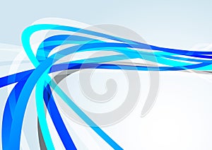 Blue transparent lines speed background