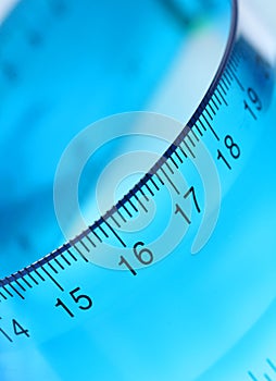 Blue Transparent Ruler