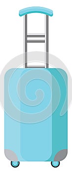 Blue travel suitcase, icon