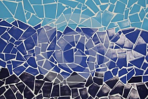 Blue trencadis mosaic photo