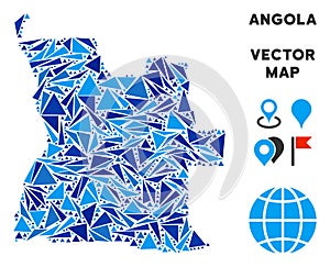 Blue Triangle Angola Map