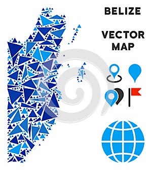 Blue Triangle Belize Map