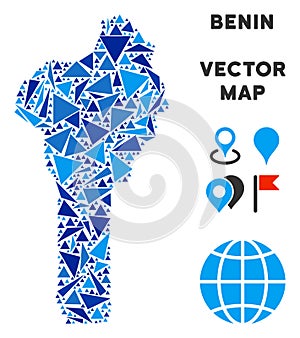 Blue Triangle Benin Map