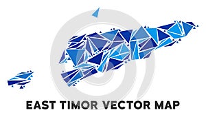 Blue Triangle East Timor Map photo