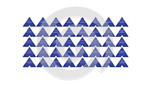 Blue Triangle Pattern Abstract Geometric Background, vector design Generative AI