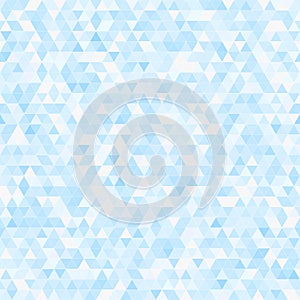 Blue triangle seamless mosaic background
