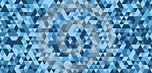 Blue triangle tiles flooring, seamless texture pattern