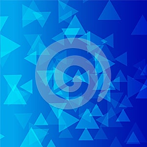 Blue triangle vector Background