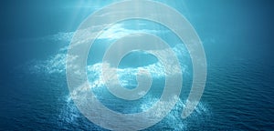 Blue tropical sea surface