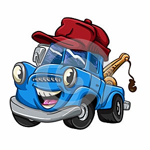 Blue truck - truck cartoon - cars for kids
