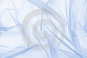 Blue tulle background