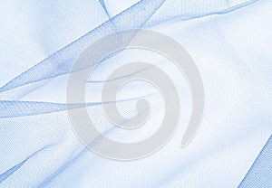 Blue tulle background