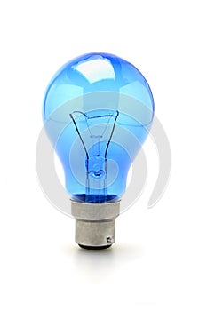 Blue tungsten light bulb