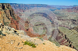 The Colorado River Cuts A Deep Grove Into the Grand Canyon of Arizona