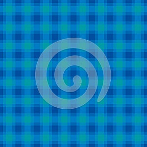 Blue and turquoise check pattern, square seamless tile