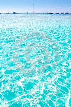 Blue turquoise ripple Formentera water