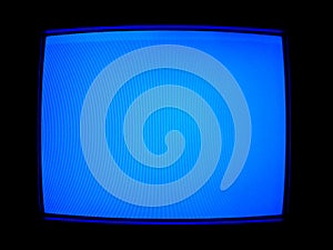 Blu televisione schermo 